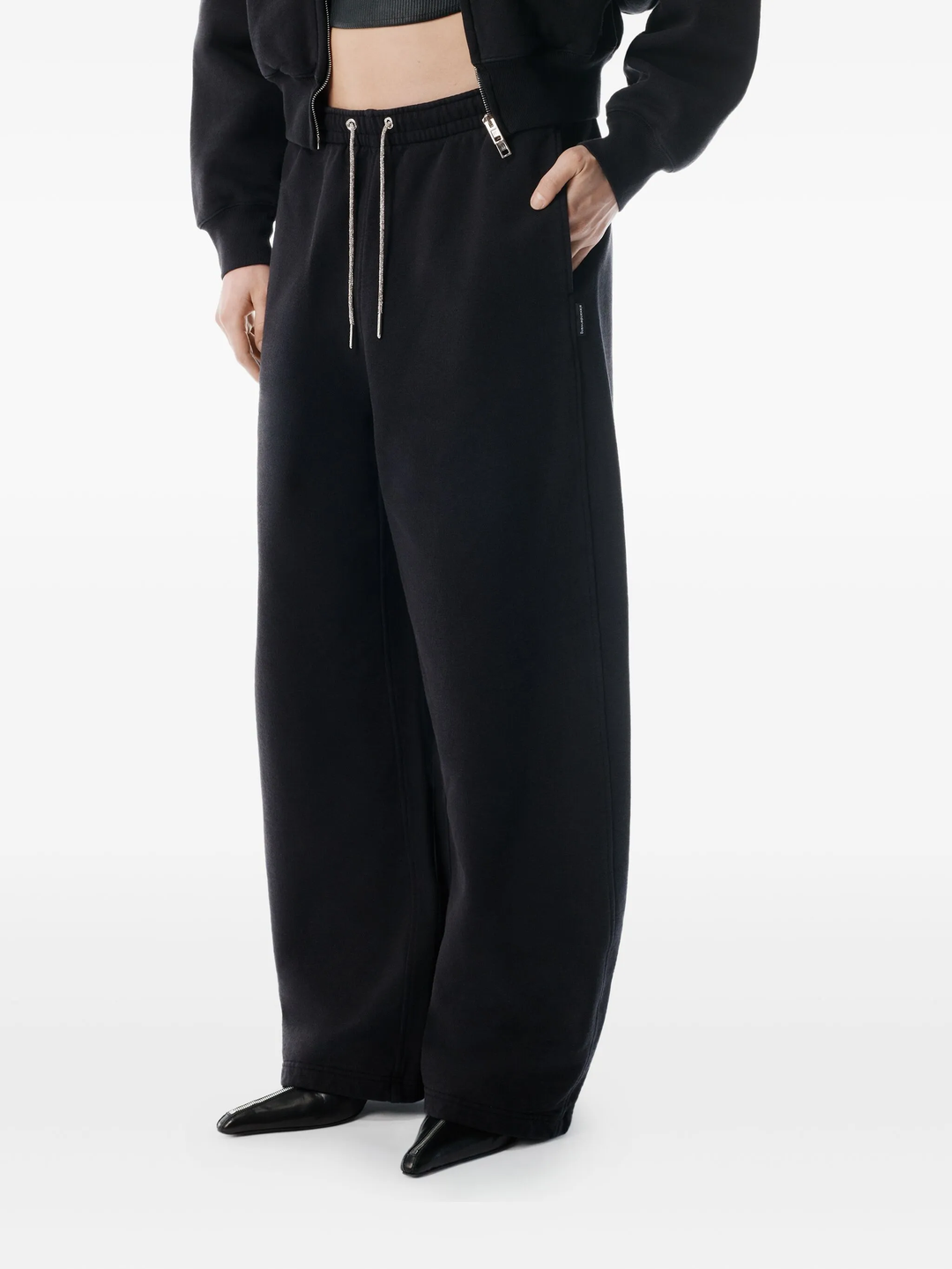 Sweatpants With Rhinestone