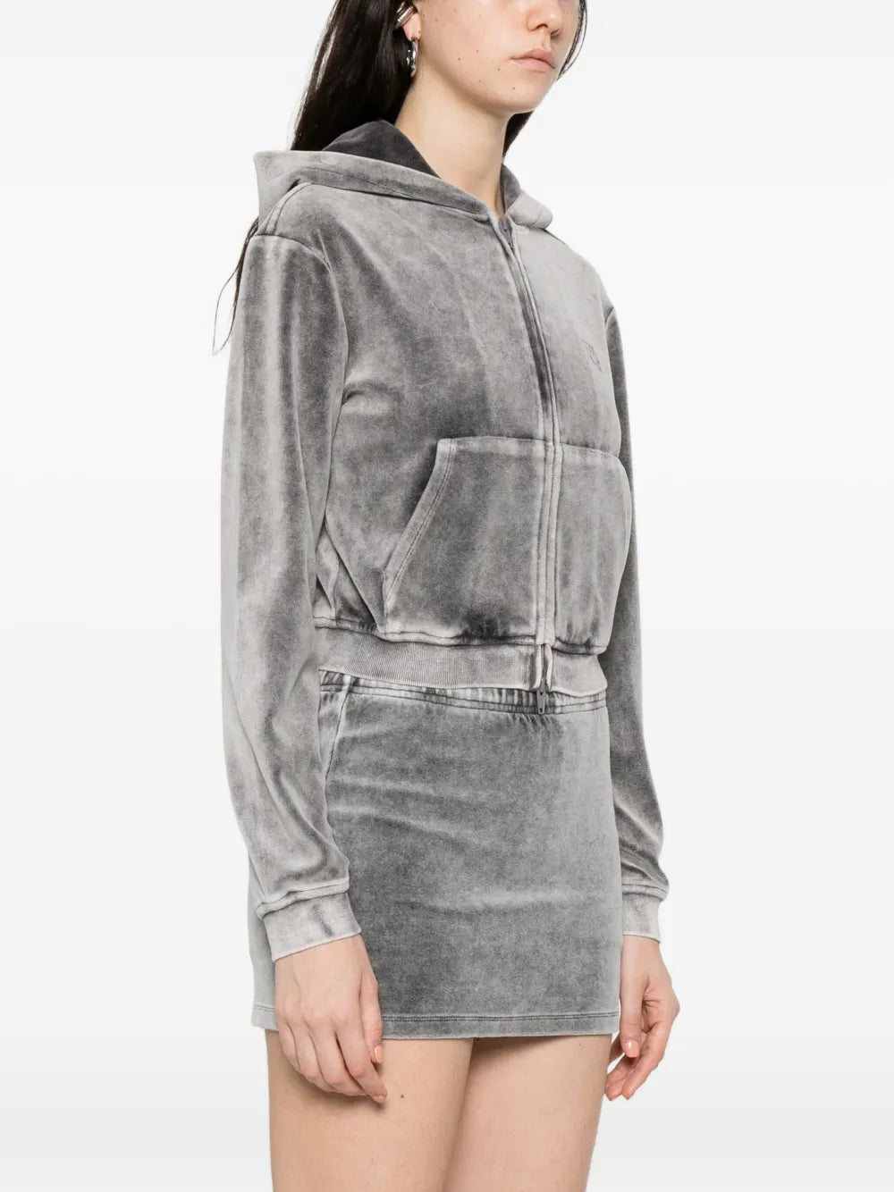 Shrunken Zip-Up Hoodie