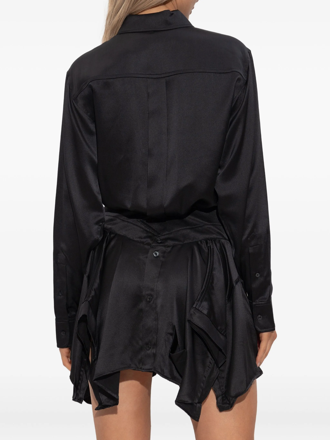 Cut Off Double Shirt Dress