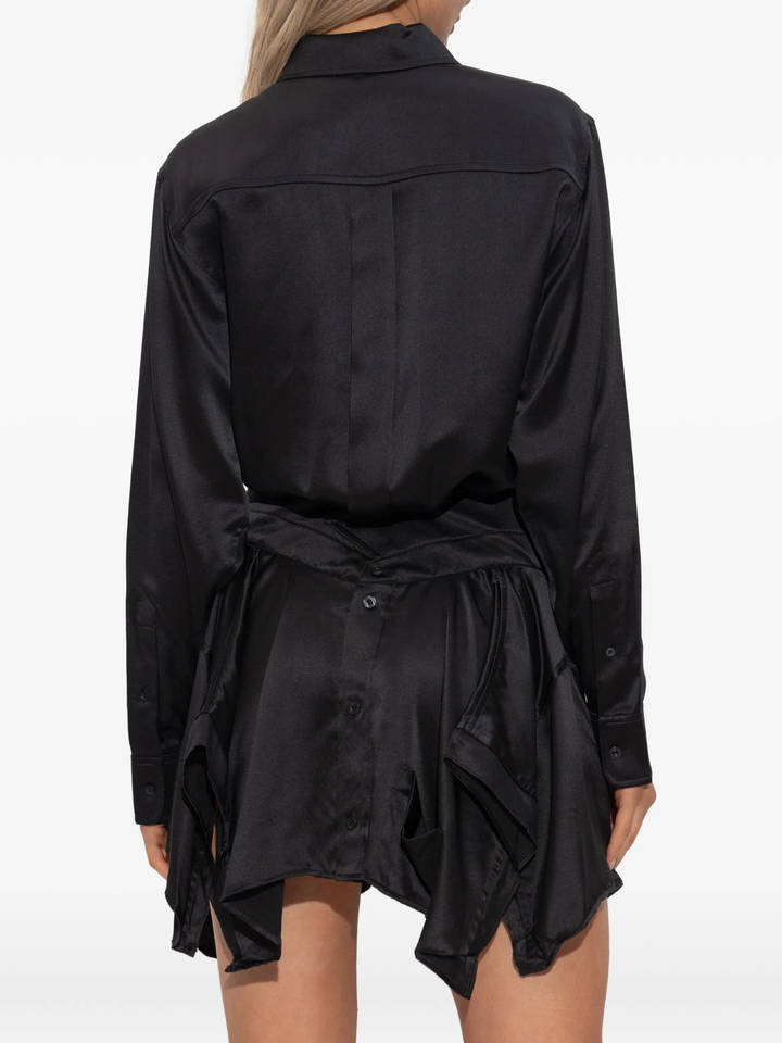 Cut Off Double Shirt Dress