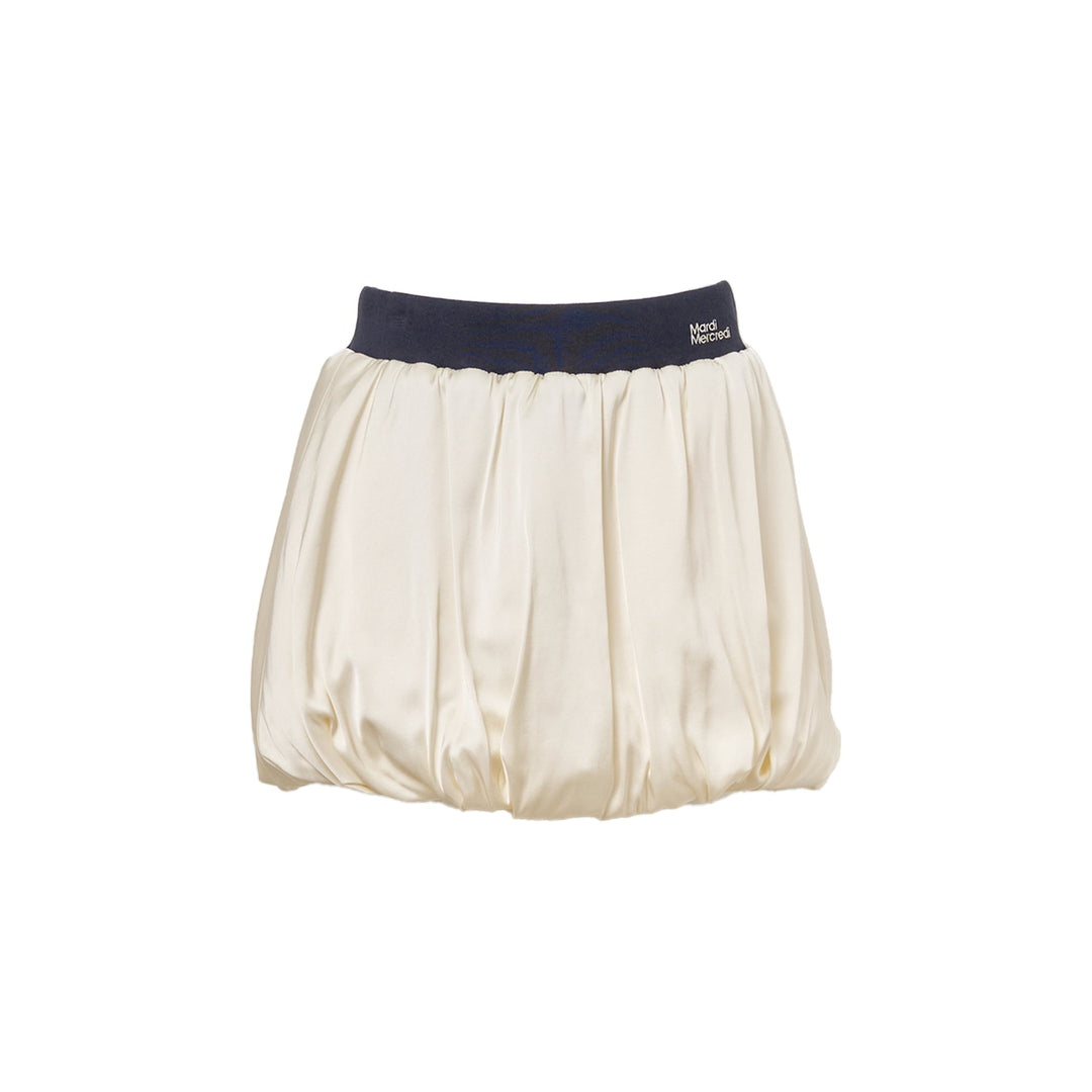 Satin Balloon Mini Skirt