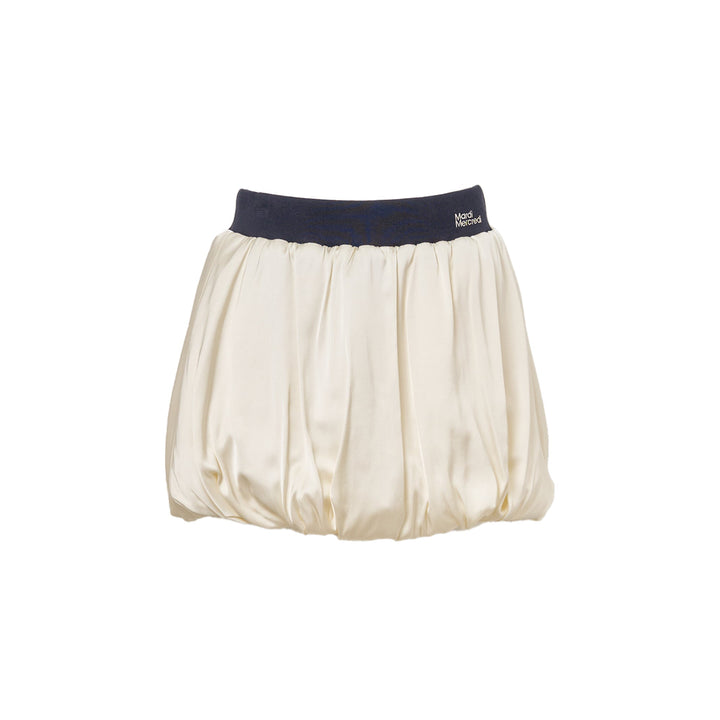 Satin Balloon Mini Skirt