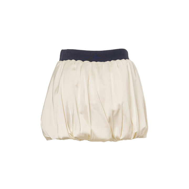 Satin Balloon Mini Skirt
