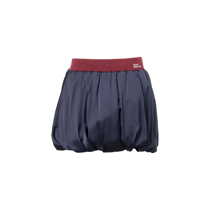Satin Balloon Mini Skirt