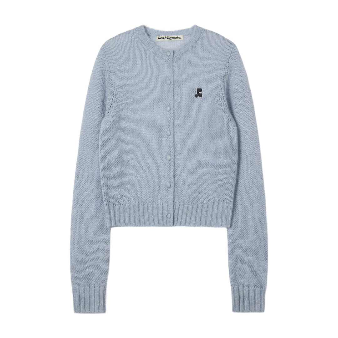 Button Hole Knit Cardigan