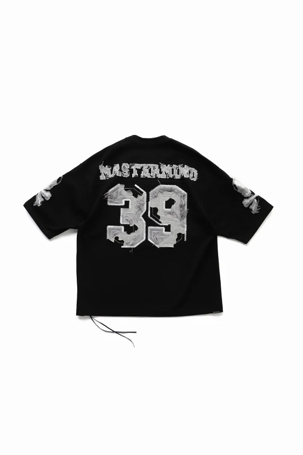 MASTERMIND Boxy Fit '39' Distressed Patch Tee
