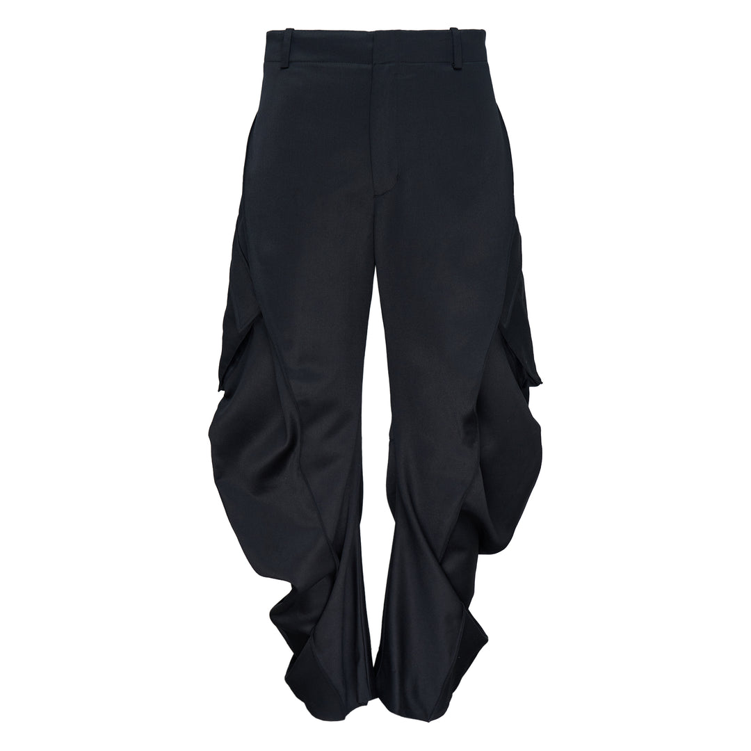 Curved Multi Pocket Trousers