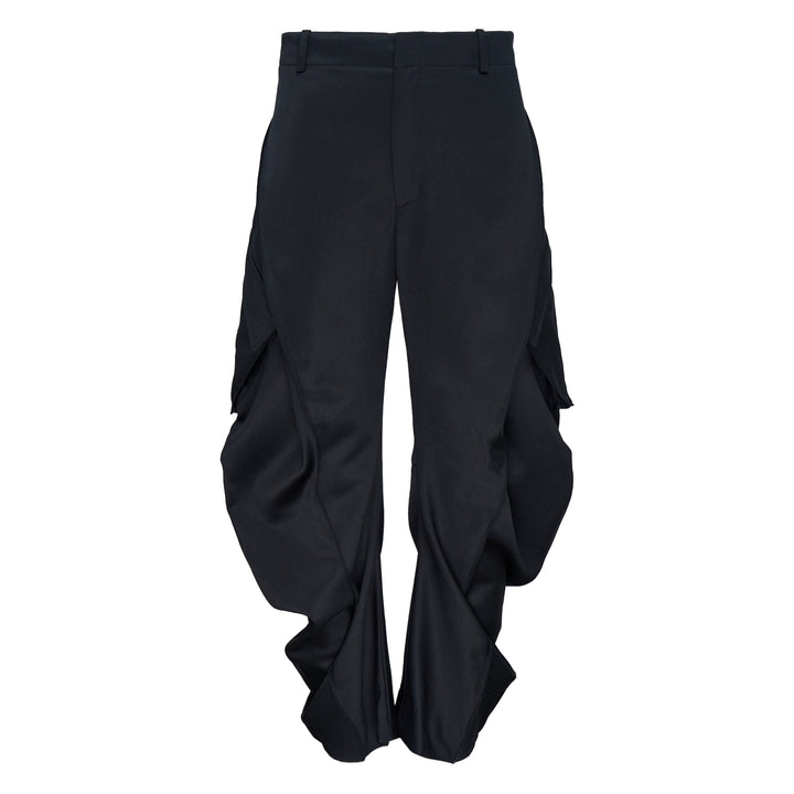 Curved Multi Pocket Trousers