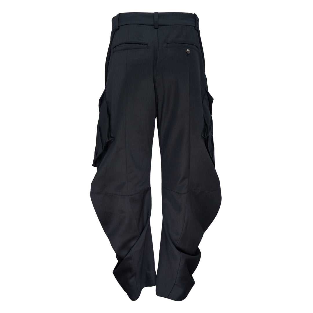 Curved Multi Pocket Trousers