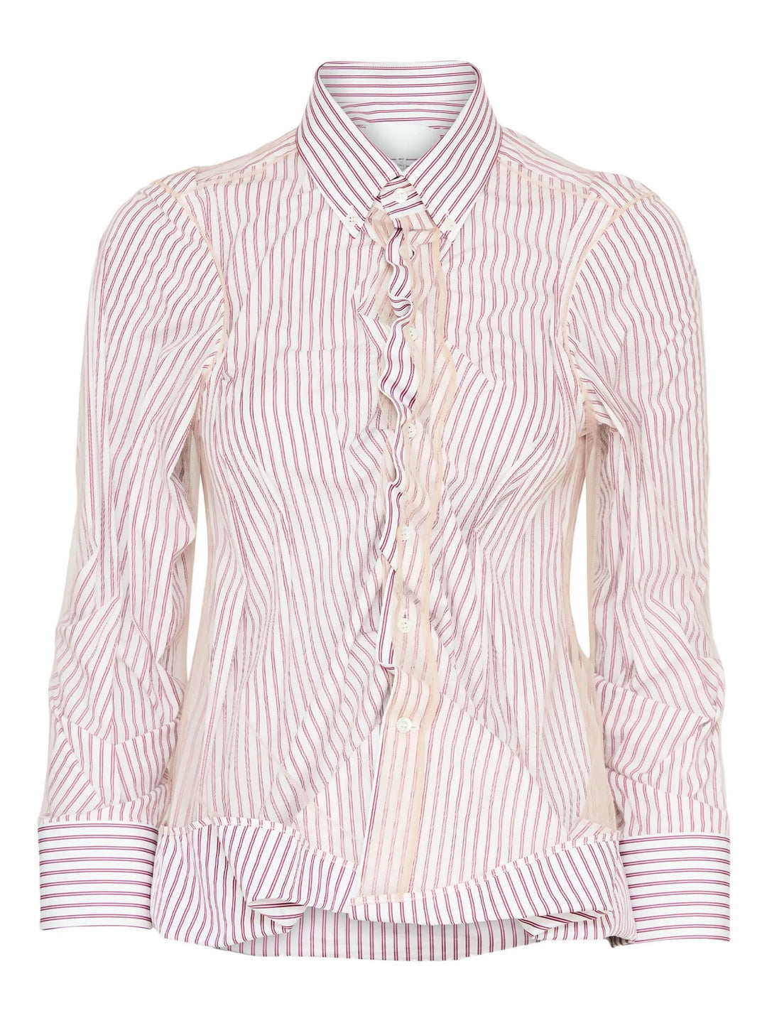 Shirt Tulle Striped Poplin