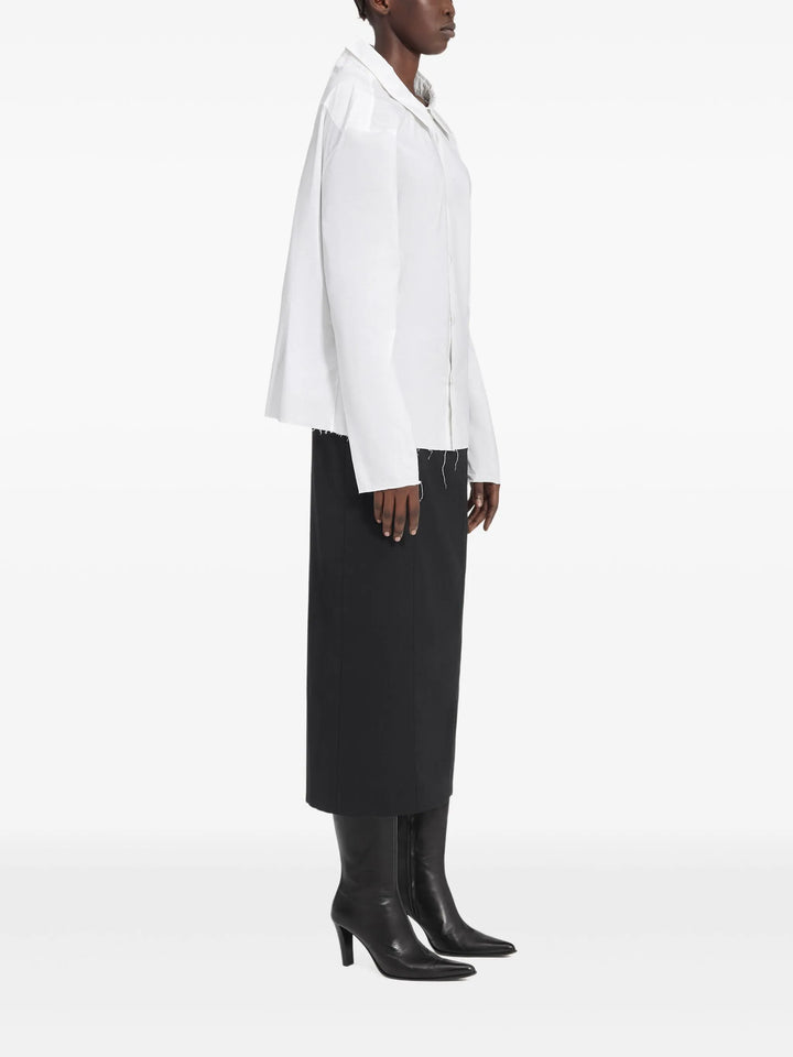 Long-Sleeved Cotton Poplin Shirt