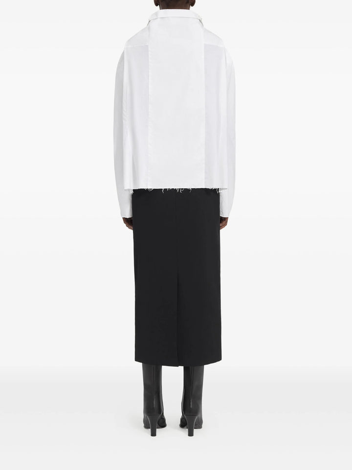 Long-Sleeved Cotton Poplin Shirt