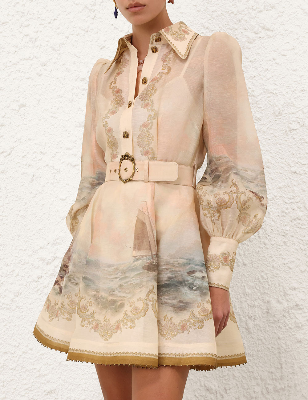 ZIMMERMANN Rebellion Marine Mini Dress - view 2