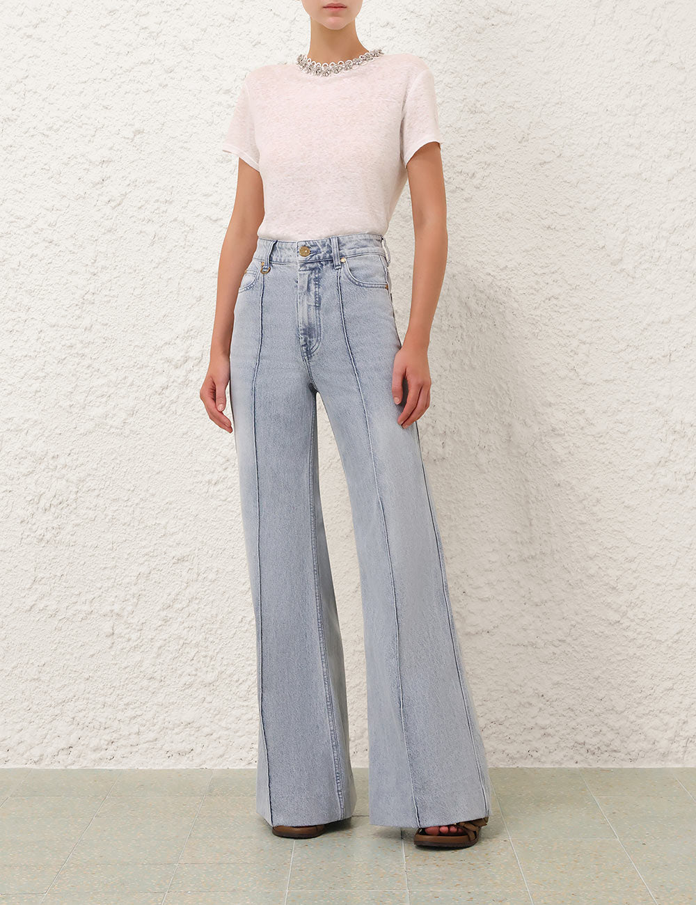 Denim Wide Leg Jeans