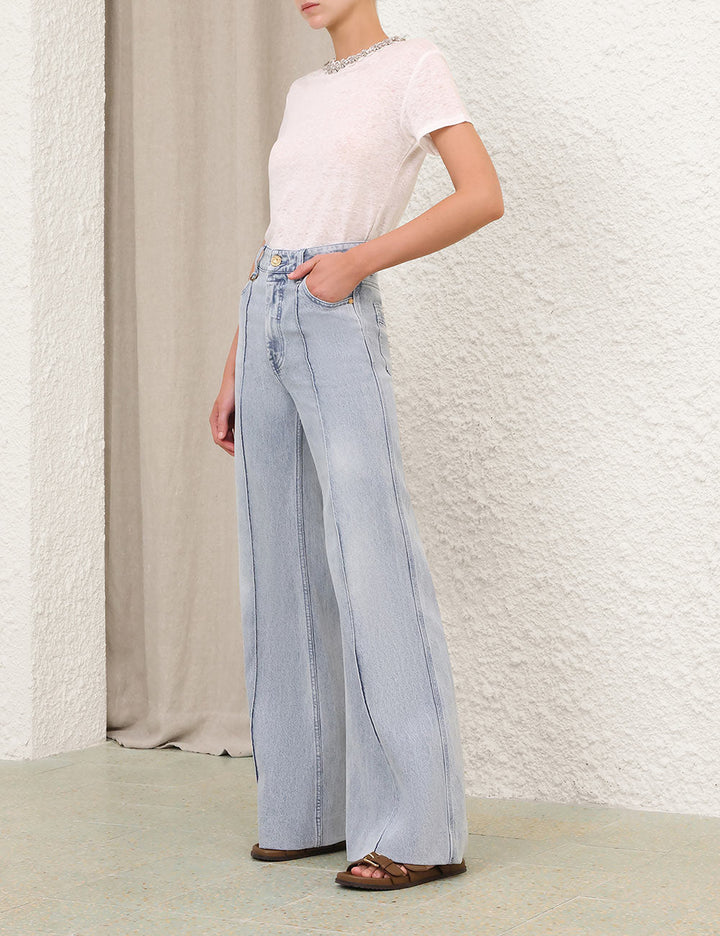 Denim Wide Leg Jeans