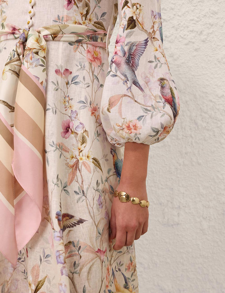 Rebellion Button Midi Dress