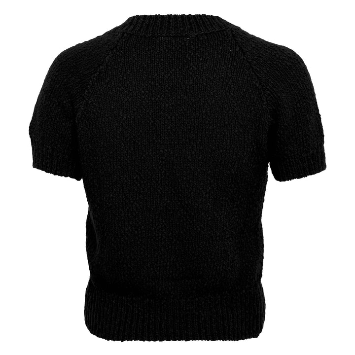 V-Neck Knitted Crop Top