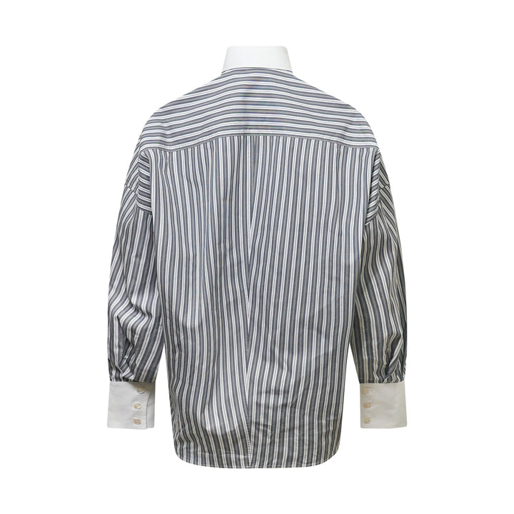 Cotton Mixed Stripe Shirt
