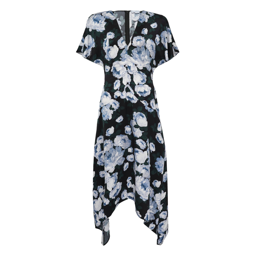 Envers Satin V Neck Dress