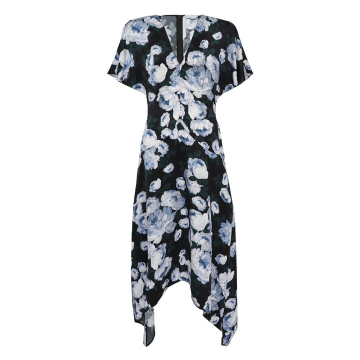 Envers Satin V Neck Dress