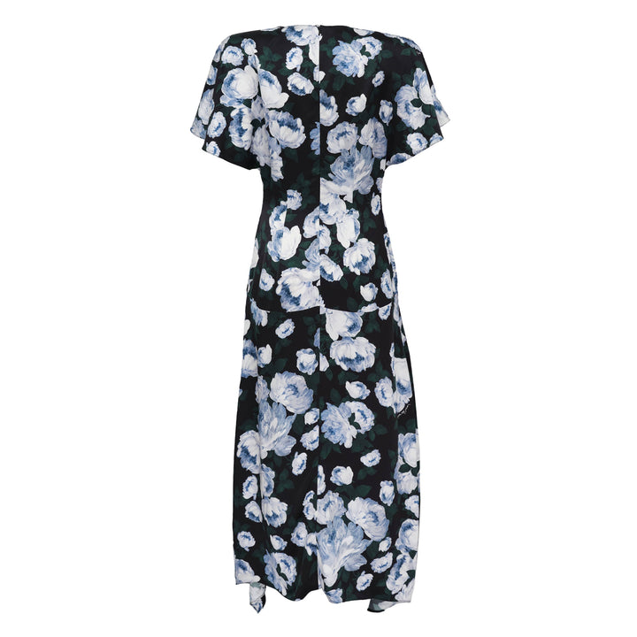 Envers Satin V Neck Dress