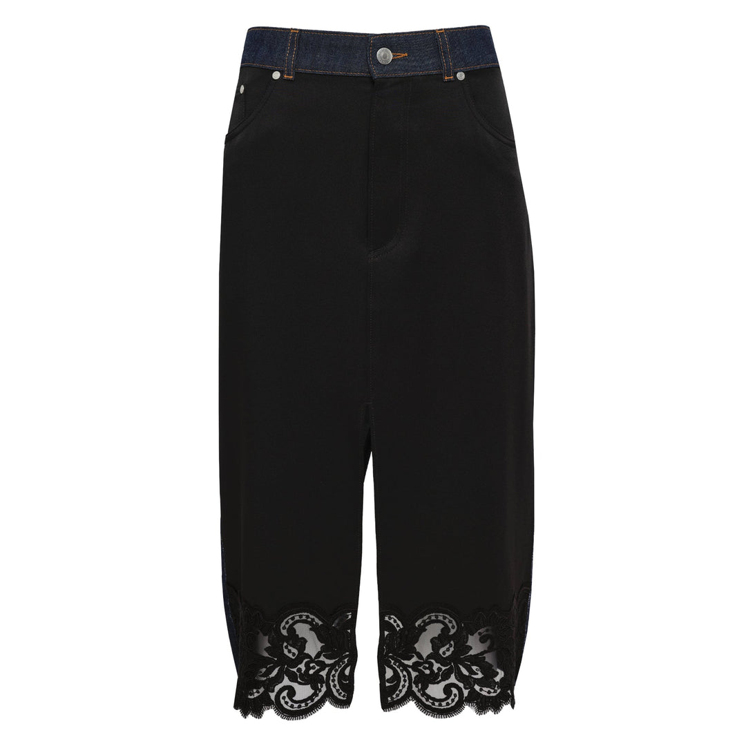 Slip Denim Skirt