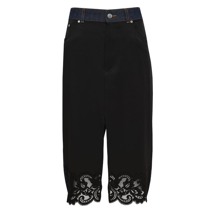 Slip Denim Skirt