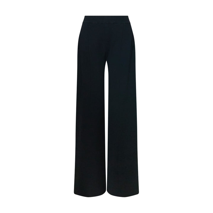 Compact Knit Straight Trousers