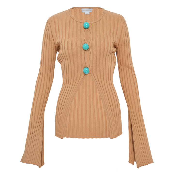 Cotton Ribbed Cardigan