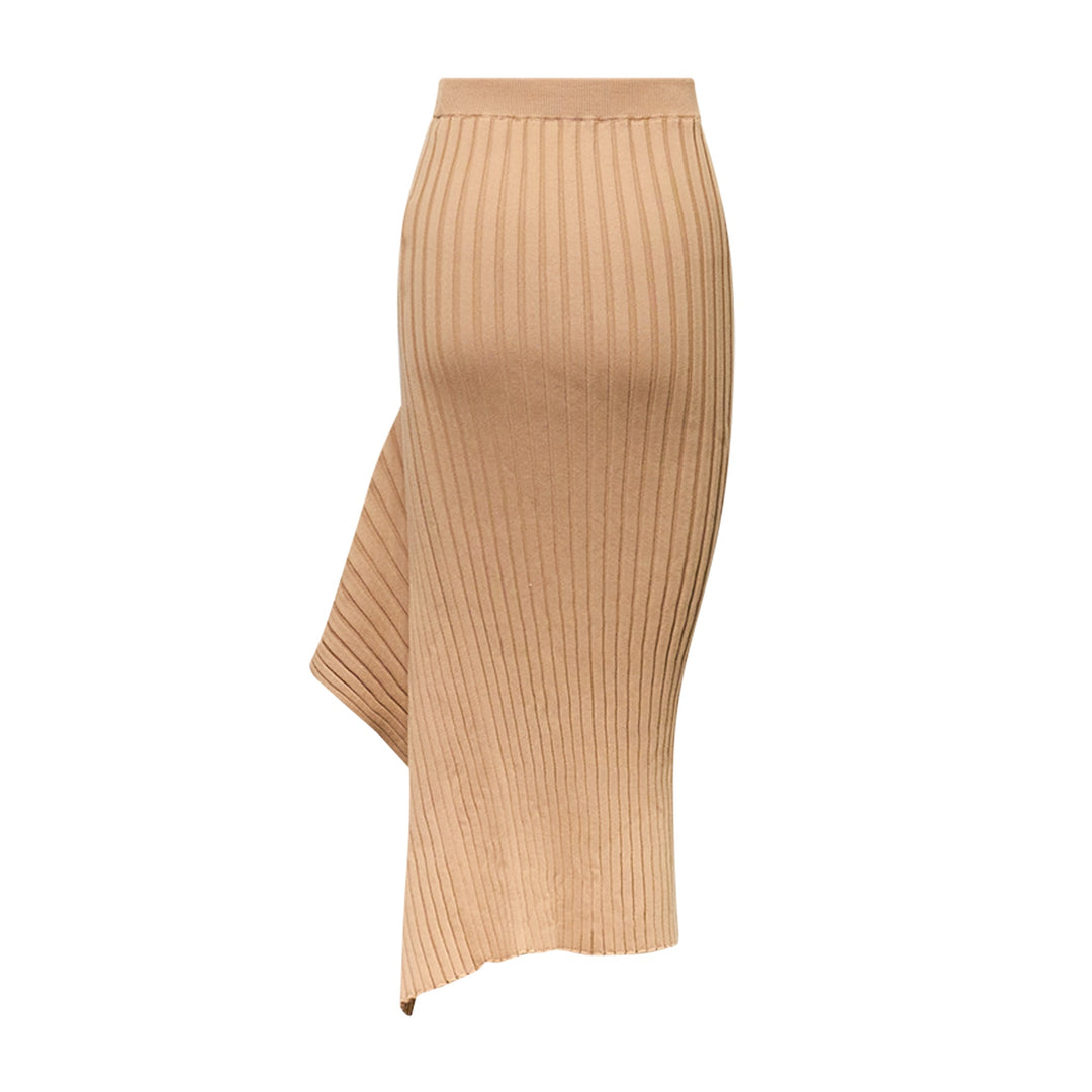 Cotton Ribbed Skirt