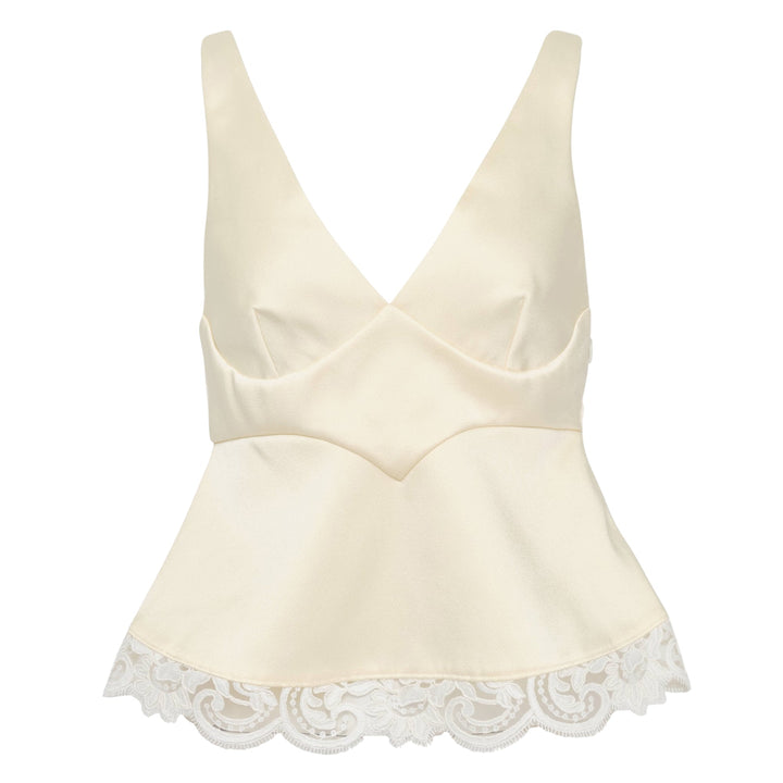 V-Neck Lace Top