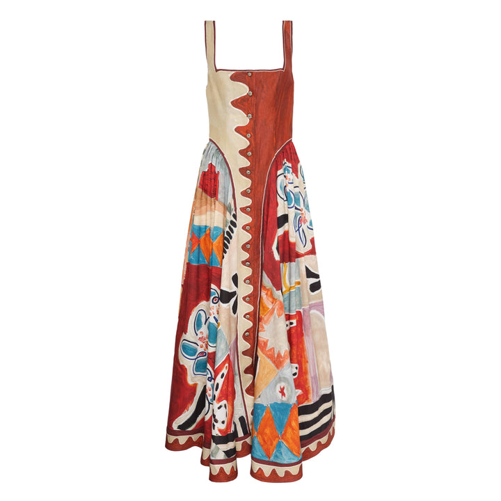 Michelle Square Neck Midi Dress