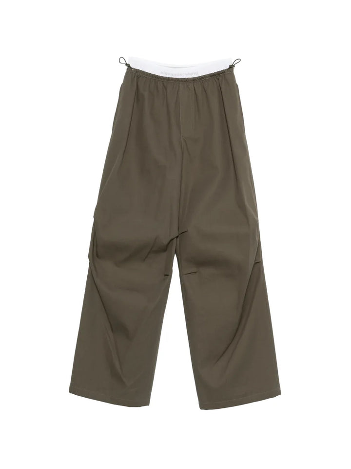Mid-Rise Elastic Pant