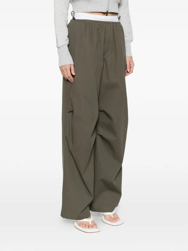 Mid-Rise Elastic Pant
