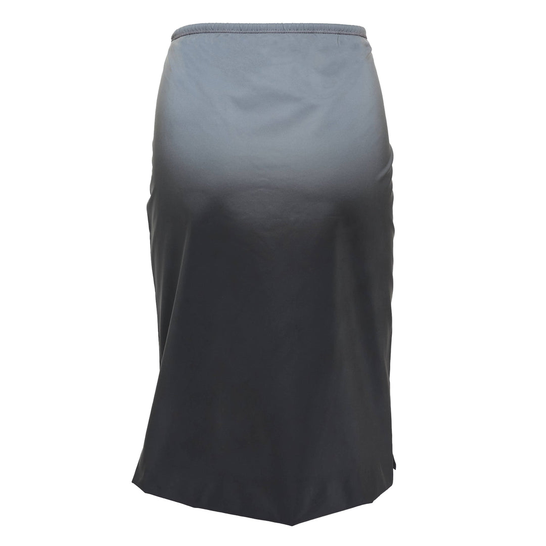 Reflective Mid-Rise Midi Skirt
