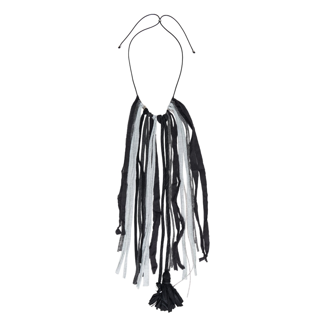 Fabric Fringe Necklace