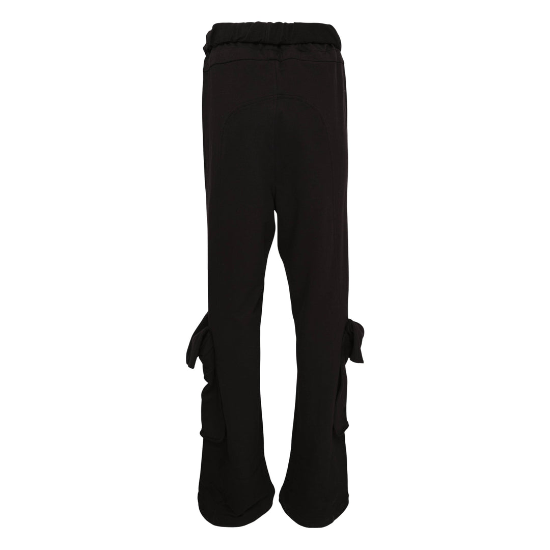 Rolled Waist Sweat Cargo Pants