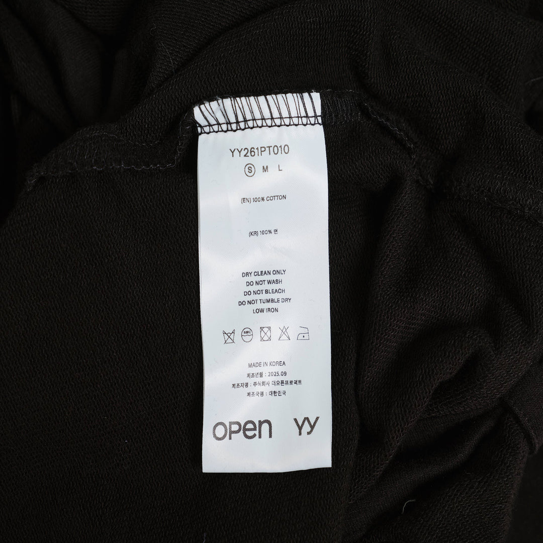 Rolled Waist Sweat Cargo Pants