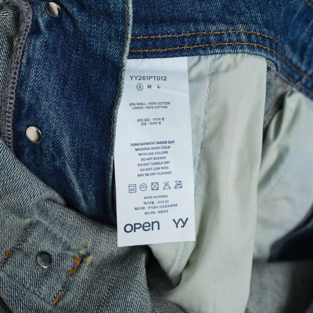 Cargo Pocket Denim Overalls