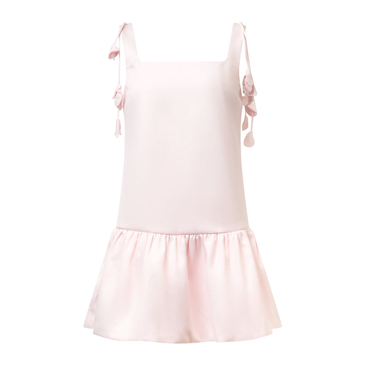 Pink Flower Taffeta Dress