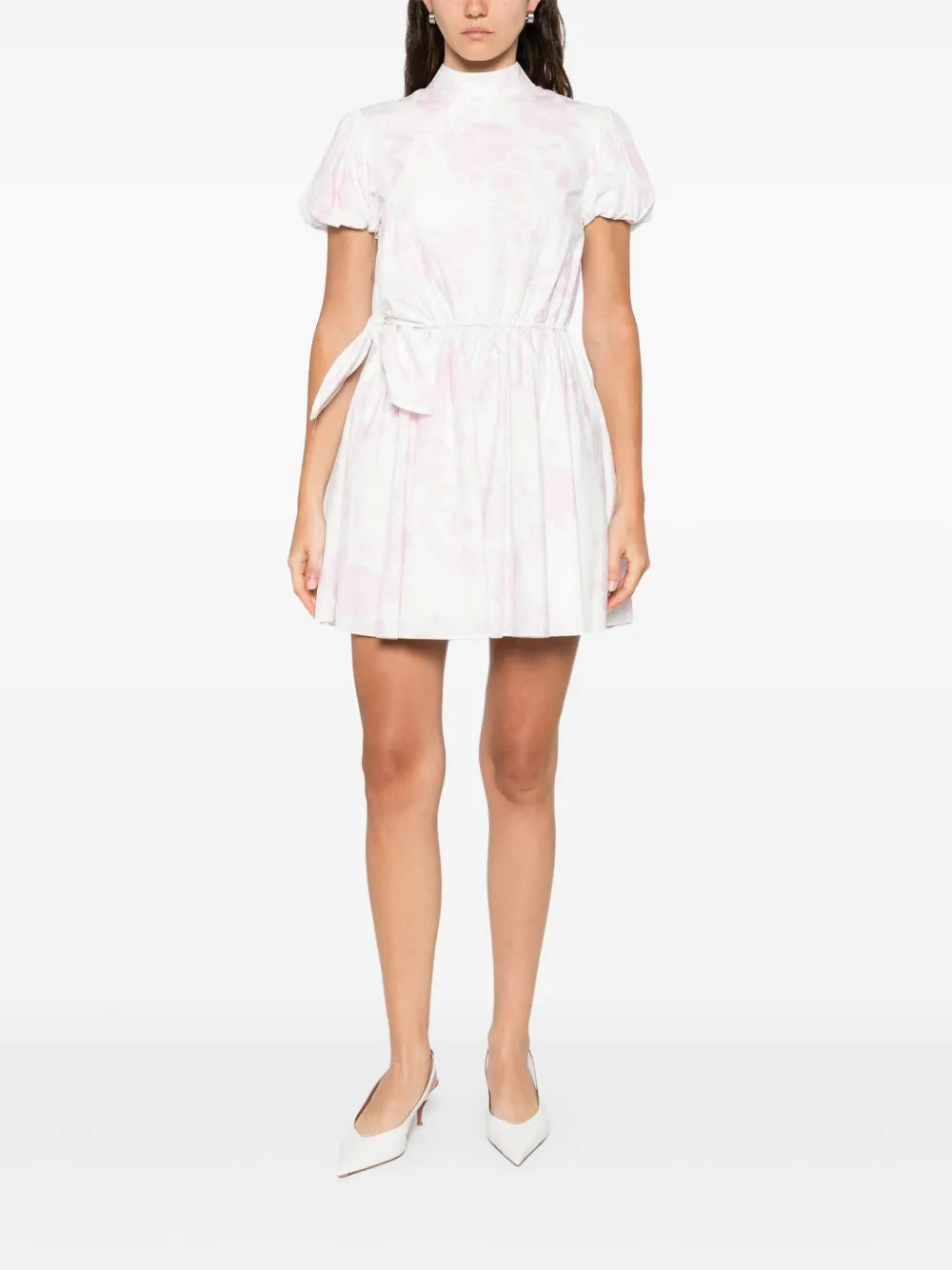 Pink Floral Cotton Drape Mini