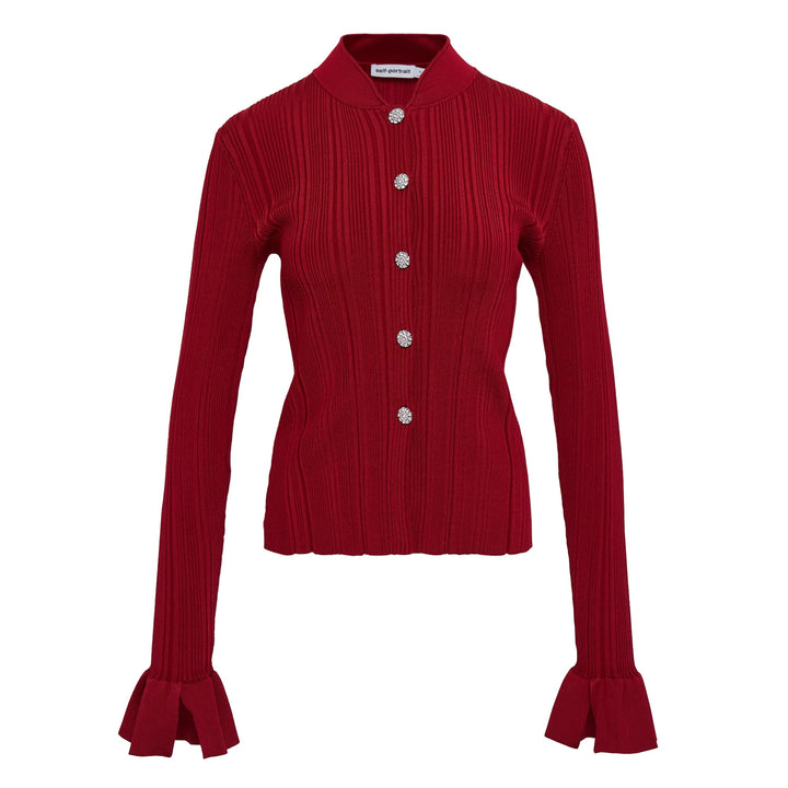 Red Viscose Cardigan