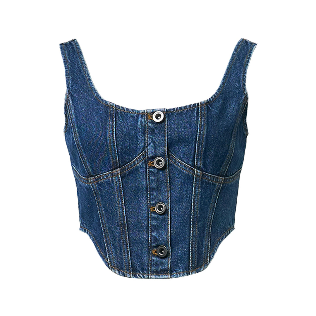 Denim Corset Top