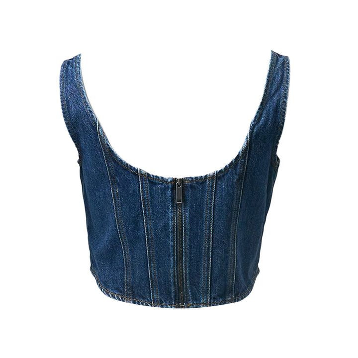 Denim Corset Top