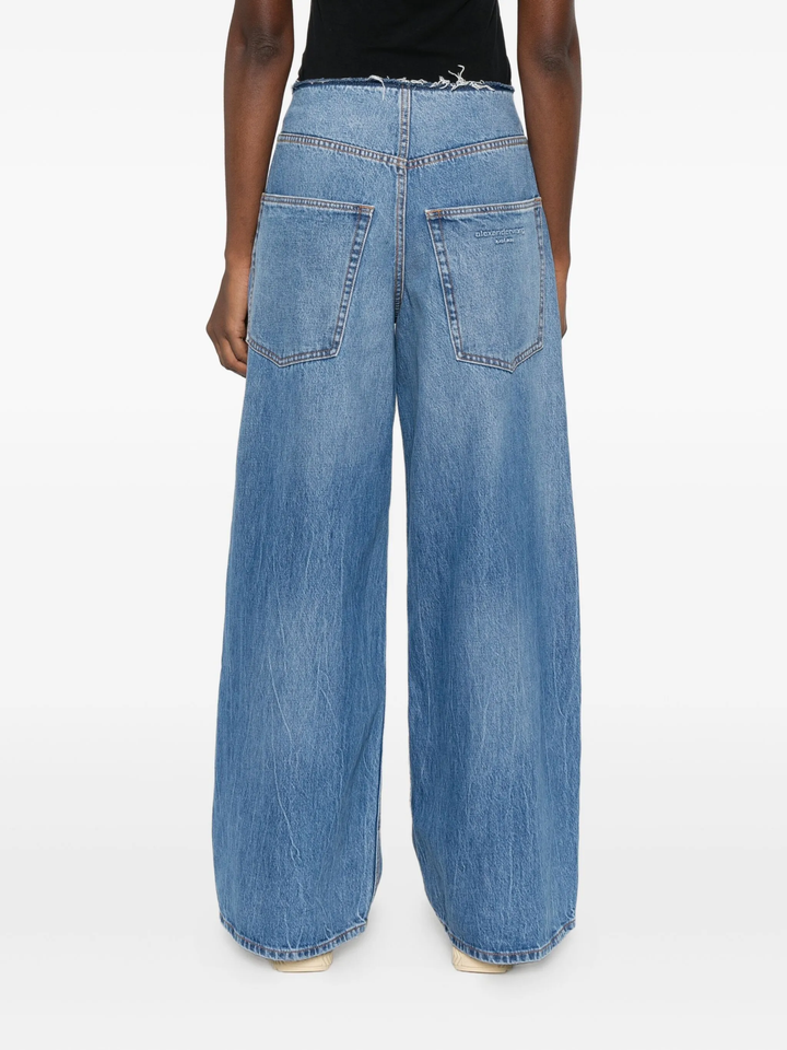 Surge Low Rise Wide Leg Jeans