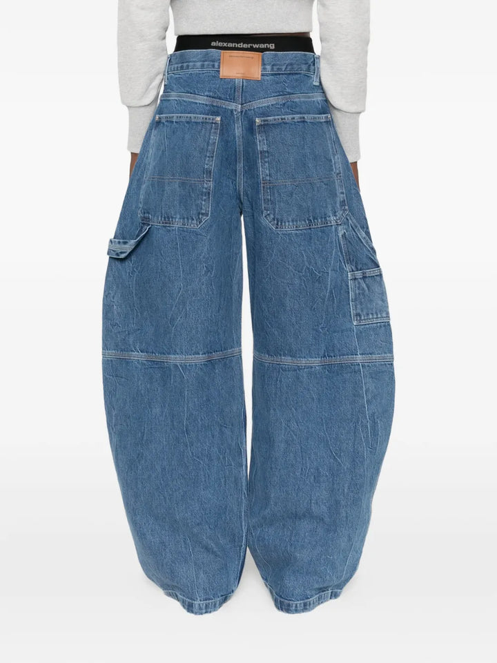 Prestyled Mid Rise Oversized Jeans