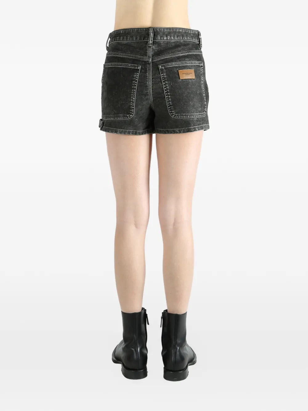 Flocked High Rise Carpenter Skirt
