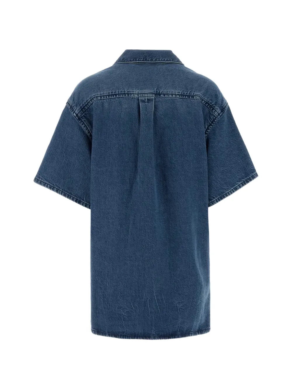 Short Sleeve Boxy Shirt Dress