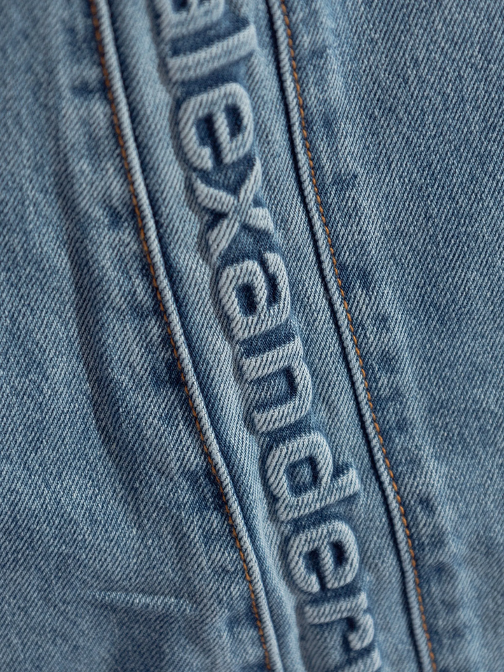 Logo-Embossed Balloon Jeans