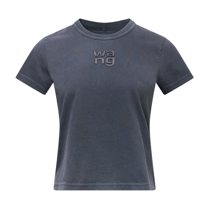 Shrunken Tee With Hotfix Logo